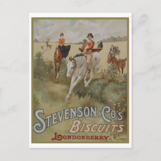 Stevenson Cos. Biscuits Londonderry Ad Postcard
