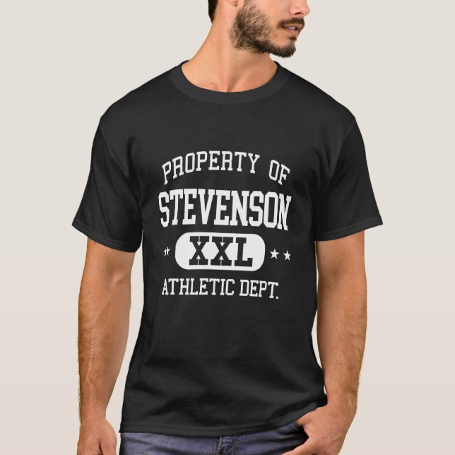 Stevenson Retro Athletic Property Dept T-Shirt (Front)