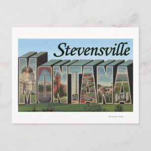 Stevensville, Montana Postcard