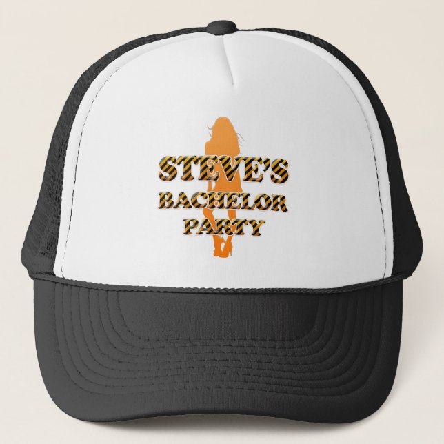 Steve's Bachelor Party Trucker Hat (Front)