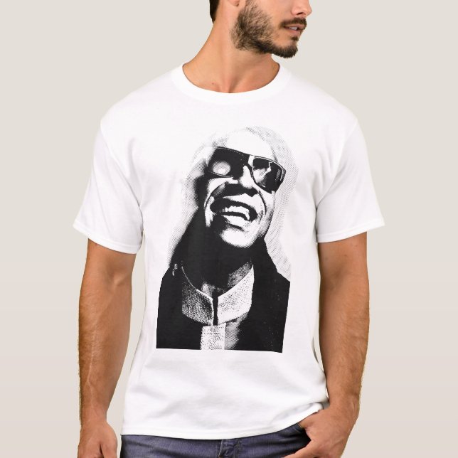 Stevie wonder art T-Shirt (Front)