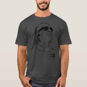 Stevie Wonder line drawing T-Shirt