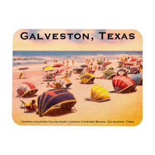 Steward Beach, Galveston, Texas Magnet