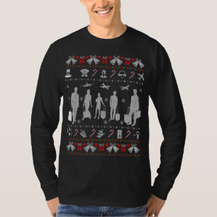 Stewardess Flight Attendant Ugly Christmas Sweater