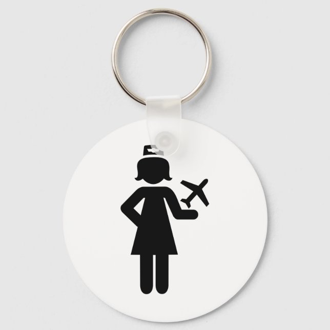 Stewardess plane key ring (Front)