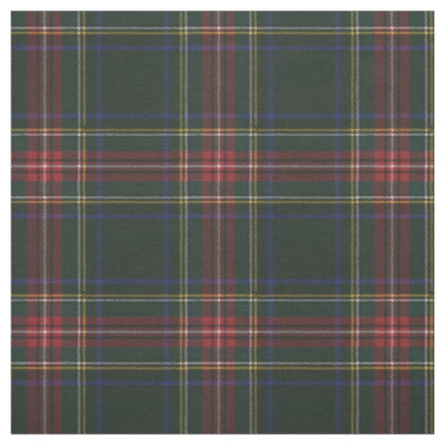Stewart Black Modern Original Tartan Fabric (Swatch)