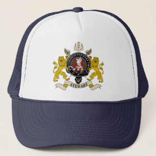Stewart Clan Badge Tartan & Swords Trucker Hat