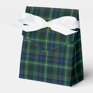 Stewart Clan Hunting Tartan Green and Blue Plaid Favour Box