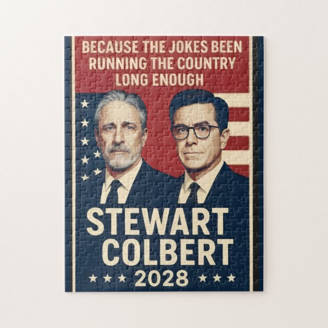 Stewart/Colbert 2028 Jigsaw Puzzle (Vertical)