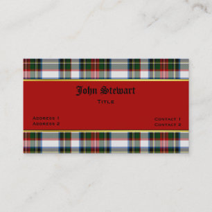 Stewart Dress Plaid Custom Business Card