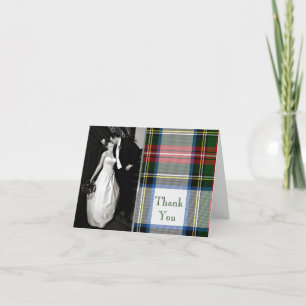 Stewart Dress Plaid Photo Thank You Card