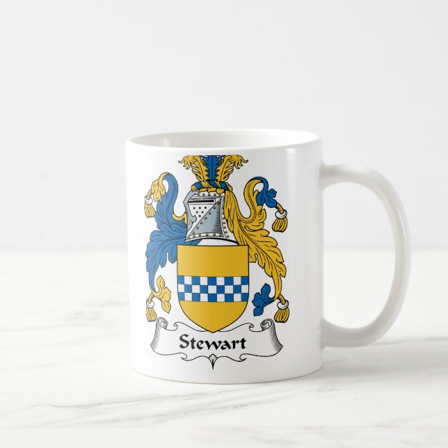 Stewart Family Crest Coffee Mug (Right)