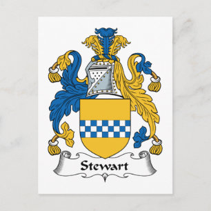 Stewart Family Crest Postcard
