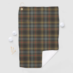 Stewart Hunting Weathered Tartan Plaid Pattern Golf Towel