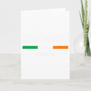 Stewart Irish Family Name St Patricks Day Ireland Card