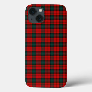 Stewart of Atholl Red and Green Clan Tartan iPhone 13 Case