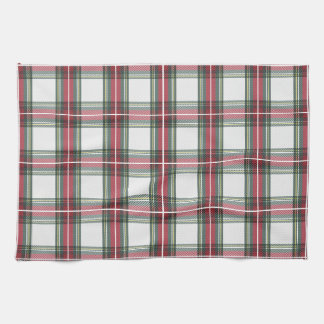 Stewart Plaid Christmas Tea Towel