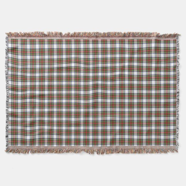 Stewart Royal Dress Plaid Pattern Throw Blanket (Front)