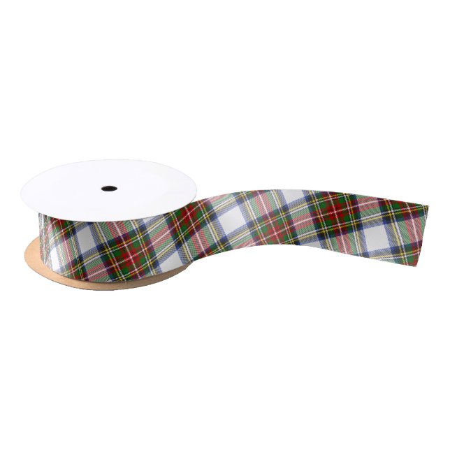 Stewart Royal Dress Plaid Scottish Pattern Satin Ribbon (Spool)