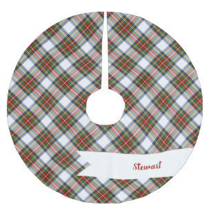 Stewart Royal Dress Tartan Holiday Plaid Brushed Polyester Tree Skirt
