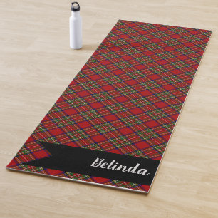 Stewart Royal Scottish Family Tartan Plaid Pattern Yoga Mat