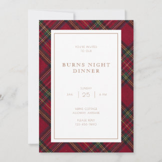 Stewart Tartan Invitation