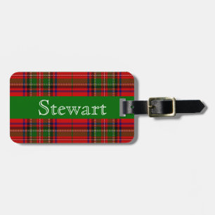 Stewart Tartan Luggage Tag