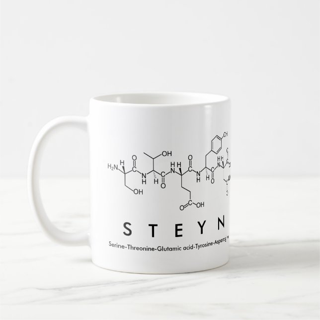 Steyn peptide name mug (Left)