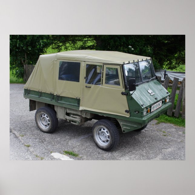Steyr Puch Haflinger Car Poster (Front)