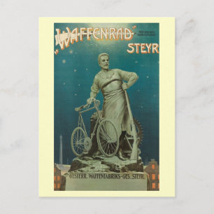 Steyr Waffenrad Bike Factory, c.1900 Vintage Postcard