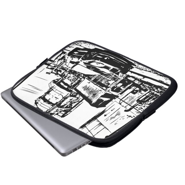 STI WRX "The Streets" Laptop Sleeve (Front Bottom)