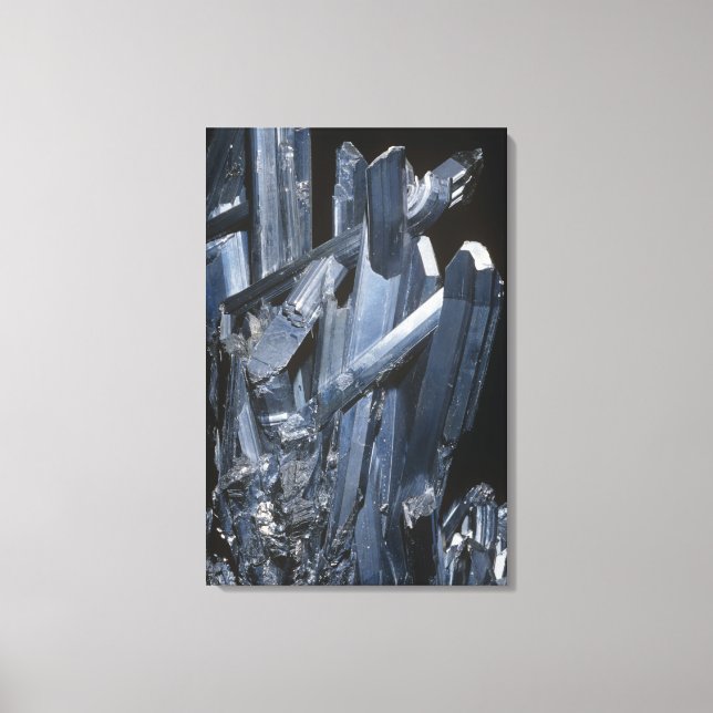 Stibnite Crystals Canvas Print (Front)