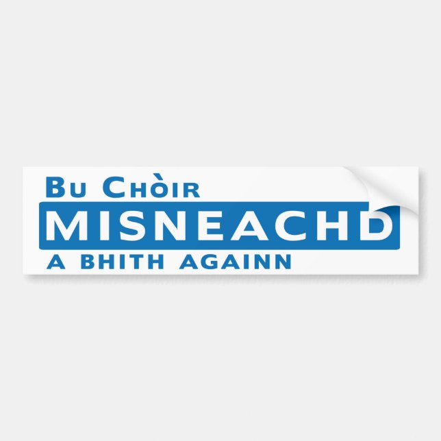 Sticeadair Mòr Misneachd Bumper Sticker (Front)