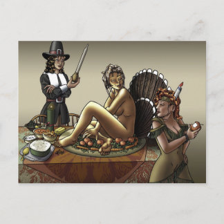 Stick a Fork in Her Postcard