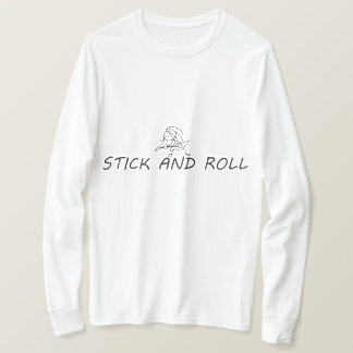 Stick  and roll, funny stick man playing guitar T-Shirt
