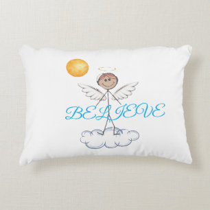 Stick Angel Believe Decorative Cushion