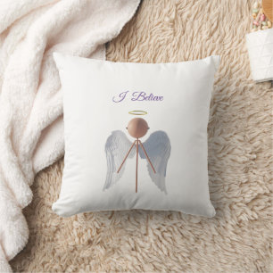 Stick Angel I Believe Cushion