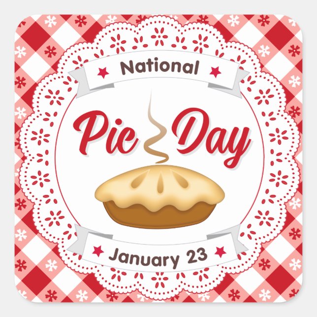 Stick Around for Pie Day Stickers (Front)