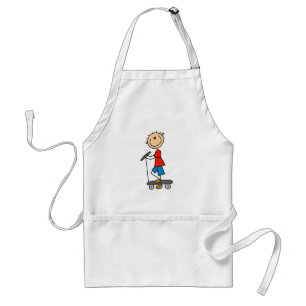 Stick Boy on Scooter Standard Apron