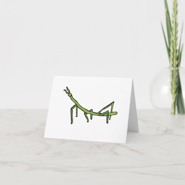 Stick Bug Insect Card (Front)