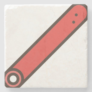 stick-candy stone coaster
