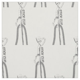 STICK CLIPPING A QUICKDRAW CLIMBING DESIGN FABRIC