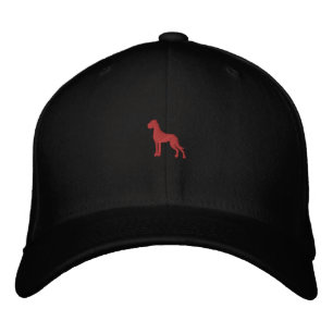Stick Dogge red 2.7 x 2.59 cm Recolor Embroidered Hat