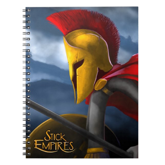 Stick Empires - Speartan Spiral Notebook (Front)