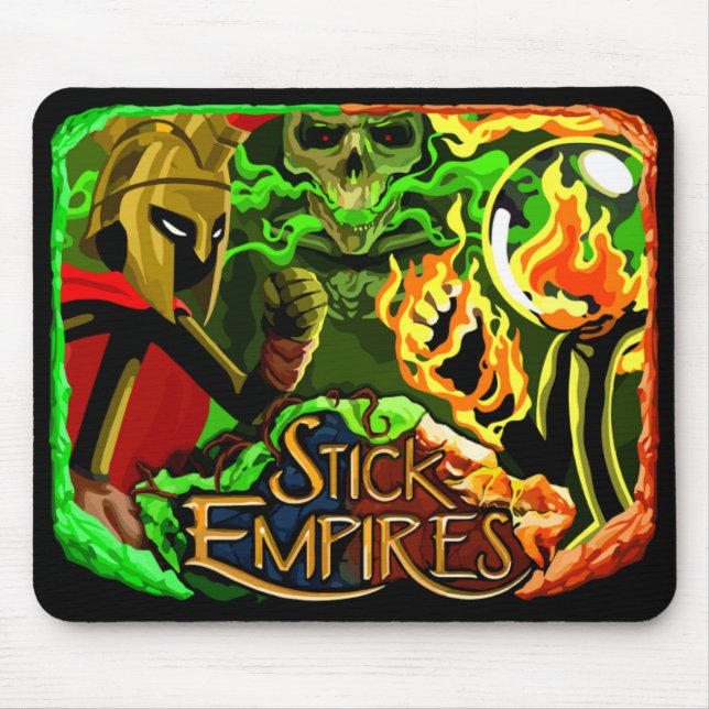 Stick Empires - The 3 Empires Mouse Pad (Front)