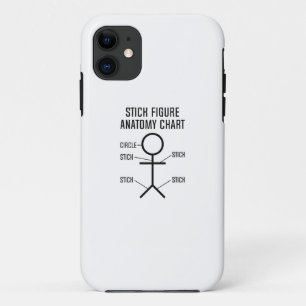 Stick Figure Anatomy Chart Case-Mate iPhone Case