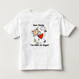 Stick Figure Angel Dear Santa Tshirts and Gifts