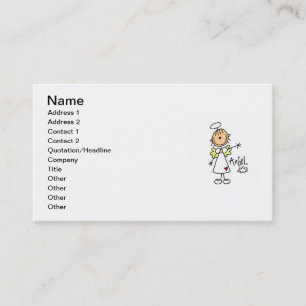 Stick Figure Angel T-shirts and Gifts Business Card