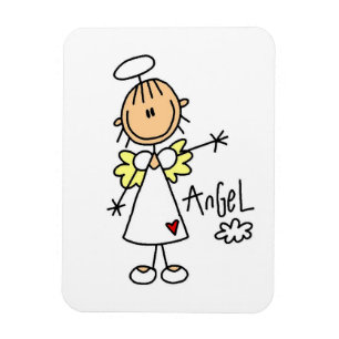Stick Figure Angel T-shirts and Gifts Magnet