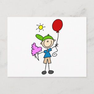 Stick Figure At the Fair Tshirts and Gifts Postcard